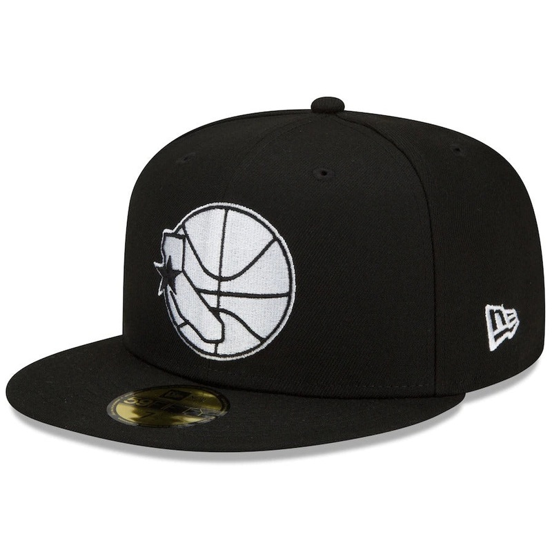 New Era Golden State Warriors Black/White 2021/22 City Edition Alternate 59FIFTY Fitted Hat