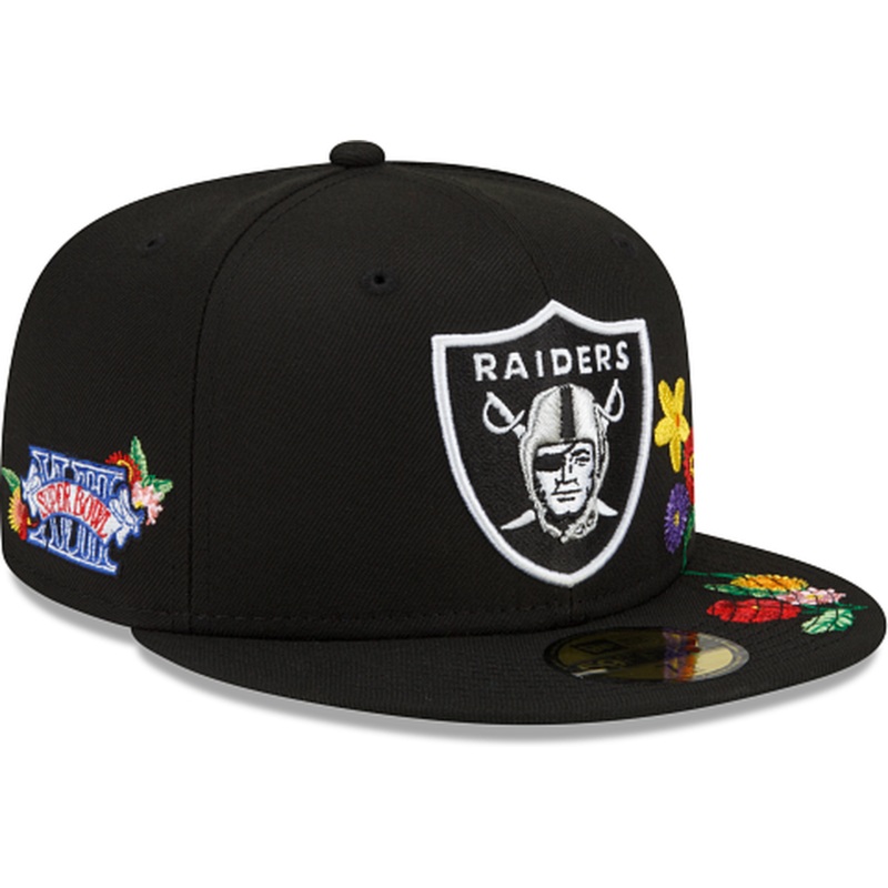New Era  Las Vegas Raiders Visor Bloom 2022 59FIFTY Fitted Hat