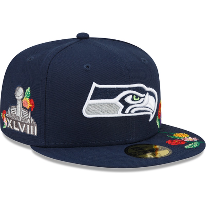 New Era  Seattle Seahawks Visor Bloom 2022 59FIFTY Fitted Hat