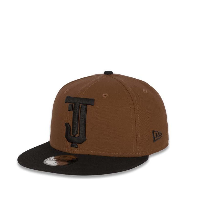Tijuana Toros New Era Mexican Baseball League 59Fifty 5950 Fitted Cap Hat Wheat Crown Black Visor Black Logo Black UV