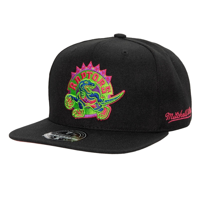 Mitchell & Ness Toronto Raptors Color Bomb Hardwood Classics Fitted Hat