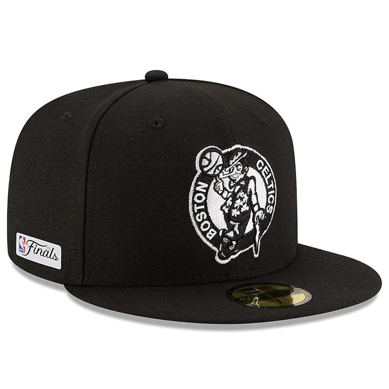 New Era Boston Celtics Black 2022 NBA Finals Side Patch 59FIFTY Fitted Hat