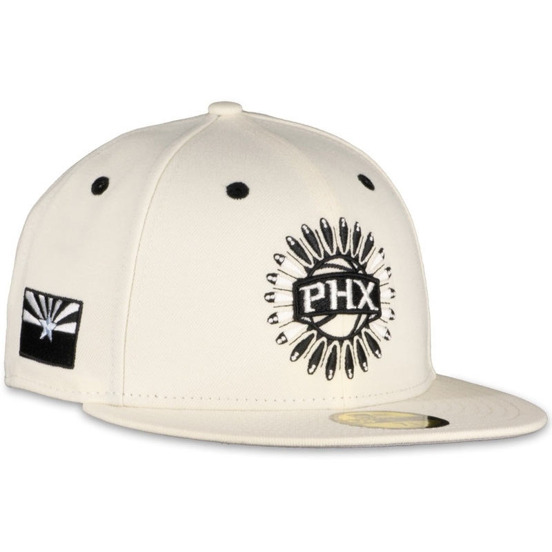 New Era Phoenix Suns White Ivory Box Score 2023 59FIFTY Fitted Hat