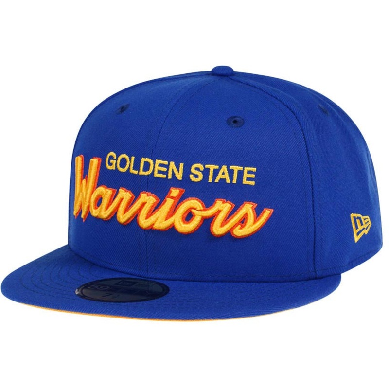 New Era Golden State Warriors Script Edition 59FIFTY Fitted Hat