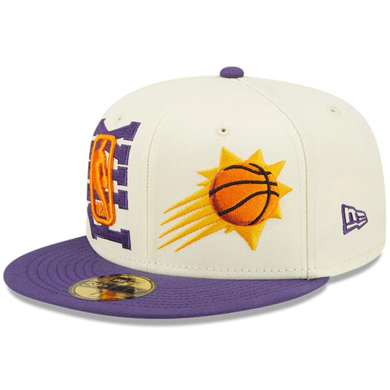 New Era Phoenix Suns Cream/Purple 2022 NBA Draft 59FIFTY Fitted Hat