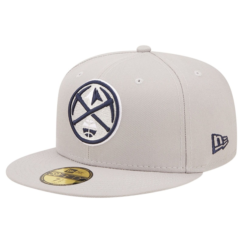 New Era Gray Denver Nuggets Team Color Pop 59FIFTY Fitted Hat