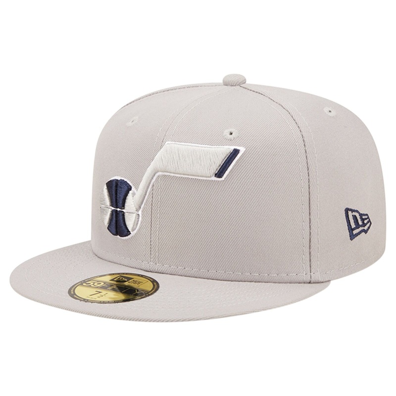 New Era Gray Utah Jazz Team Color Pop 59FIFTY Fitted Hat