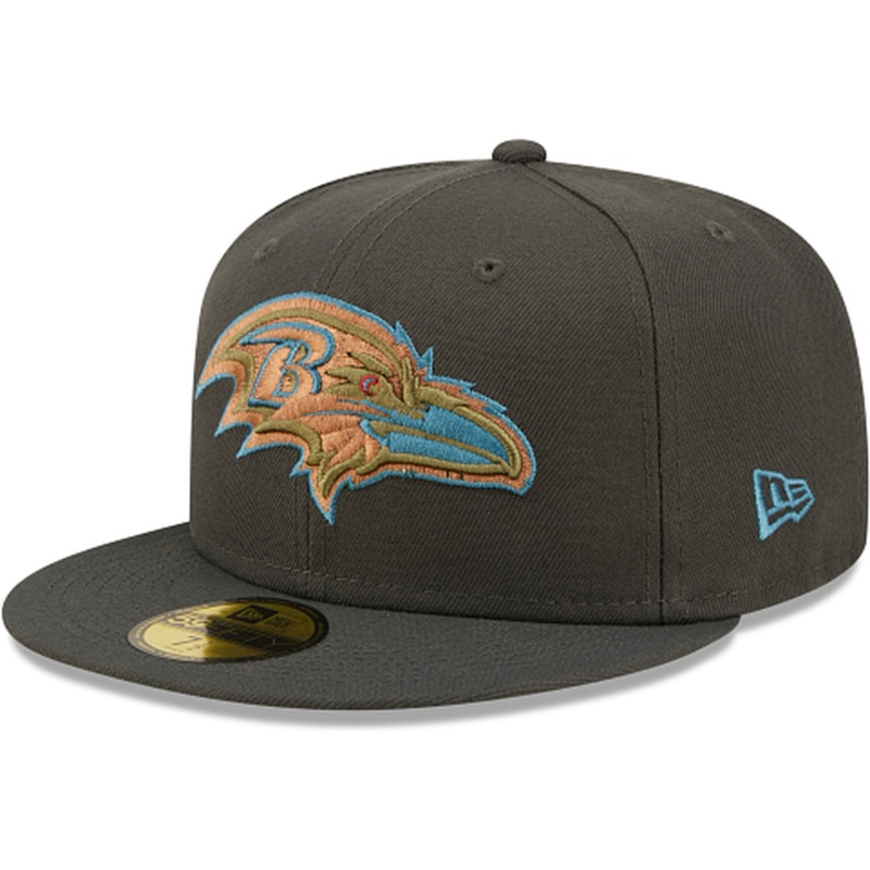 New Era Baltimore Ravens Color Pack Steel 2022 59FIFTY Fitted Hat