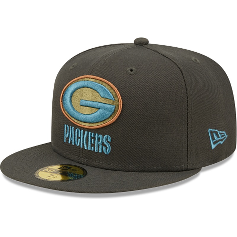 New Era Green Bay Packers Color Pack Steel 2022 59FIFTY Fitted Hat