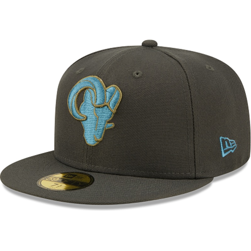 New Era Los Angeles Rams Color Pack Steel 2022 59FIFTY Fitted Hat