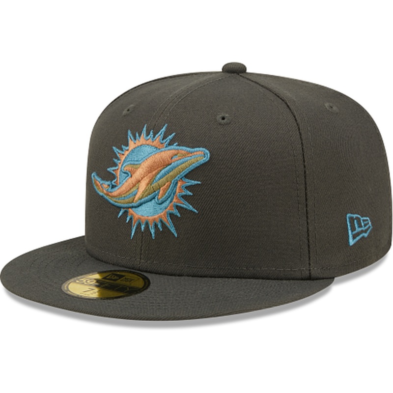 New Era Miami Dolphins Color Pack Steel 2022 59FIFTY Fitted Hat