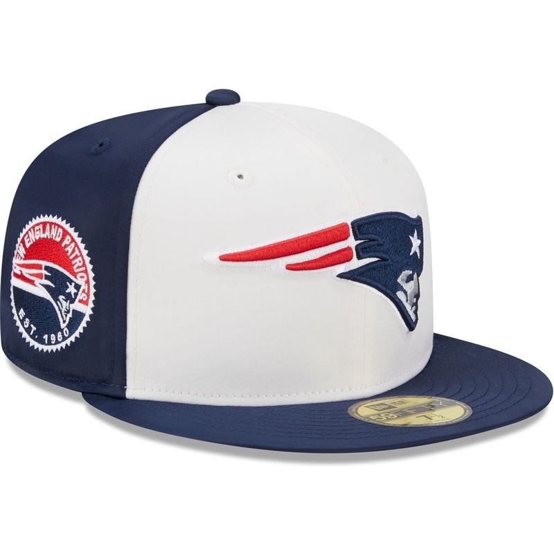 New Era New England Patriots Throwback Satin 2023 59FIFTY Fitted Hat