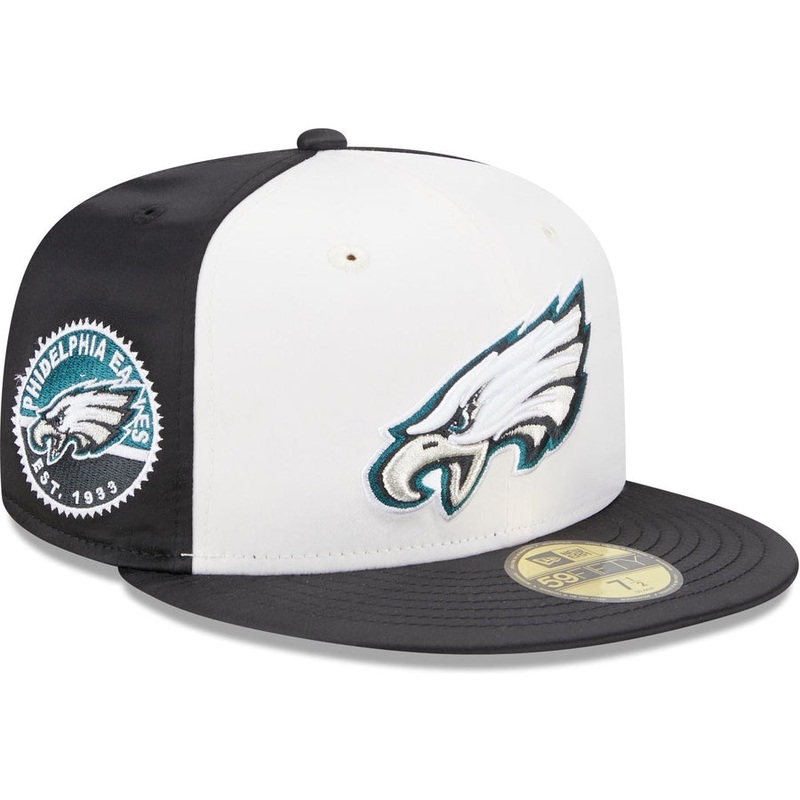 New Era Philadelphia Eagles Throwback Satin 2023 59FIFTY Fitted Hat
