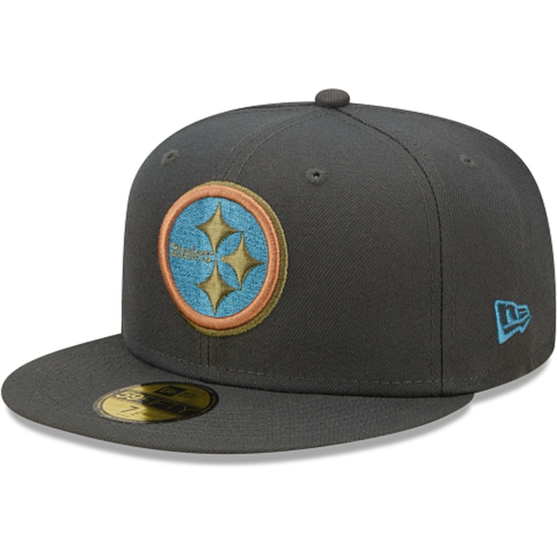 New Era Pittsburgh Steelers Color Pack Steel 2022 59FIFTY Fitted Hat