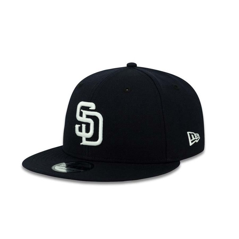 San Diego Padres New Era MLB 9FIFTY 950 Snapback Cap Hat Navy Crown/Visor White Logo