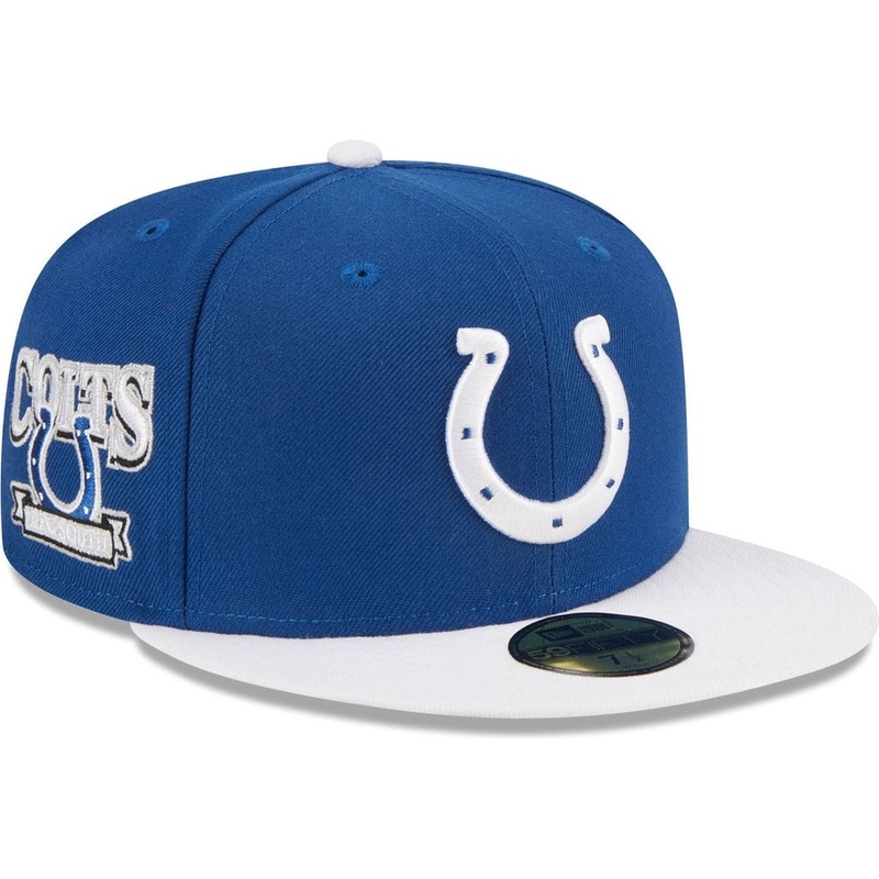 New Era Indianapolis Colts Throwback Hidden 2023 59FIFTY Fitted Hat