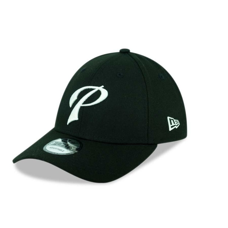 San Diego Padres New Era MLB 9FORTY 940 Adjustable Cap Hat Black Crown/Visor White P Logo