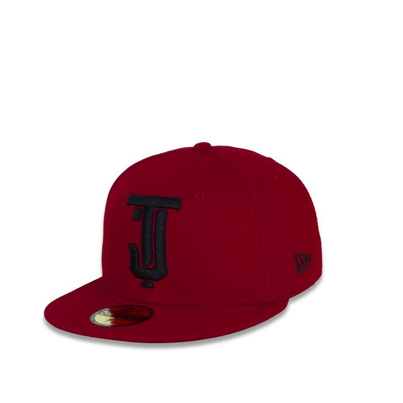 Tijuana Toros New Era LMB 59FIFTY 5950 Fitted Cap Hat Red Crown/Visor Black ??TJ?? Logo