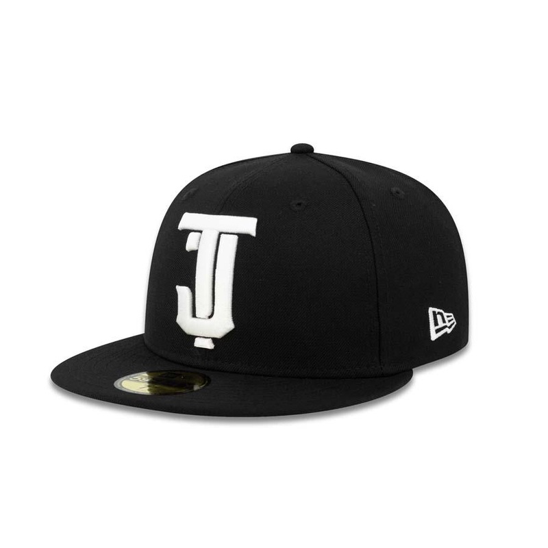 Toros de Tijuana New Era LMB 59FIFTY 5950 Fitted Cap Hat Black Crown/Visor White “TJ” Logo