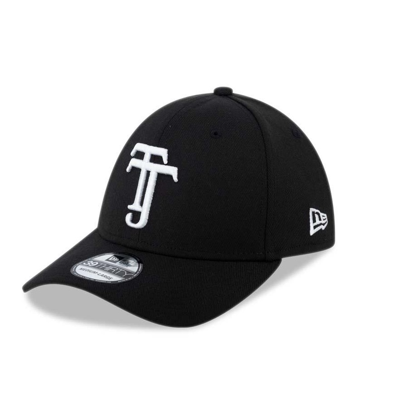 Xolos de Tijuana New Era Liga MX 39THIRTY 3930 Flexfit Cap Hat Black Crown/Visor White TJ Logo