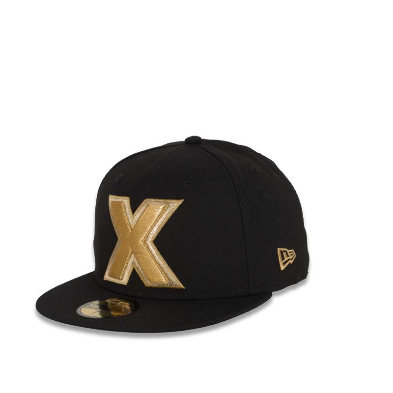 Xolos de Tijuana New Era Liga MX 59FIFTY 5950 Fitted Cap Hat Black Crown/Visor Gold X Logo