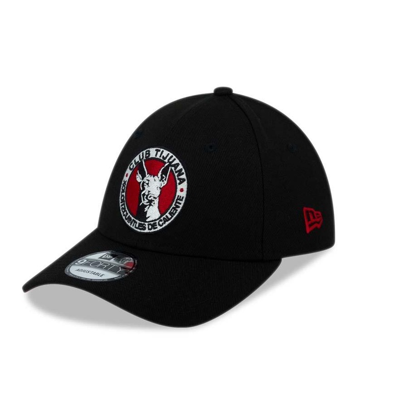 Xolos de Tijuana New Era Liga MX 59FIFTY 5950 Fitted Cap Hat Black Crown/Visor Team Color Logo