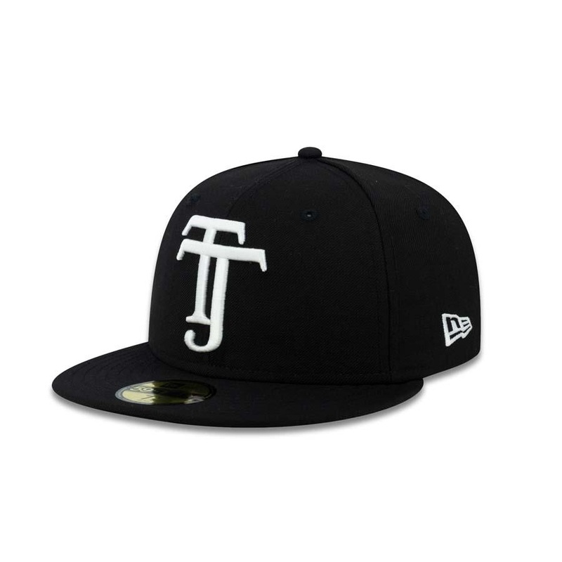 Xolos de Tijuana New Era Liga MX 59FIFTY 5950 Fitted Cap Hat Black Crown/Visor White TJ Logo