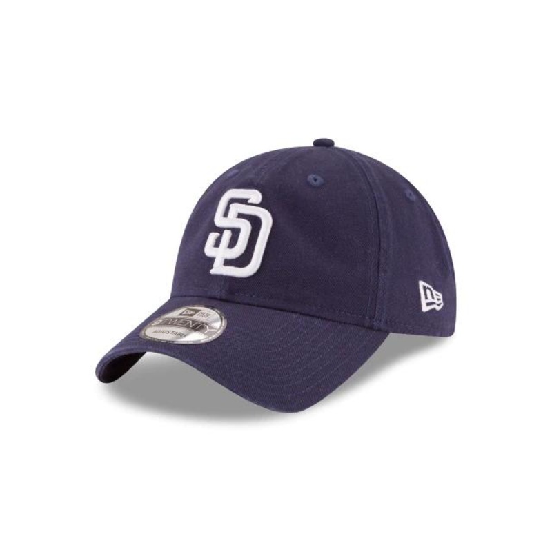 (Youth) San Diego Padres New Era MLB 9TWENTY 920 Adjustable Cap Hat Team Color Navy Crown/Visor White Logo