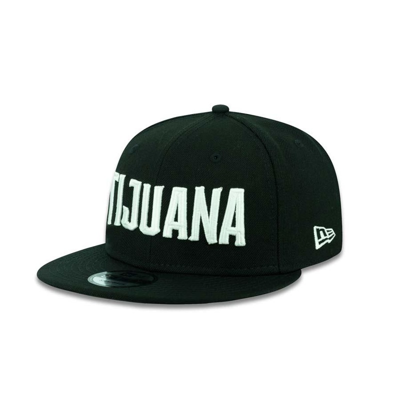 Toros de Tijuana New Era LMB 9FIFTY 950 Snapback Cap Hat Black Crown/Visor White “TIJUANA” Logo