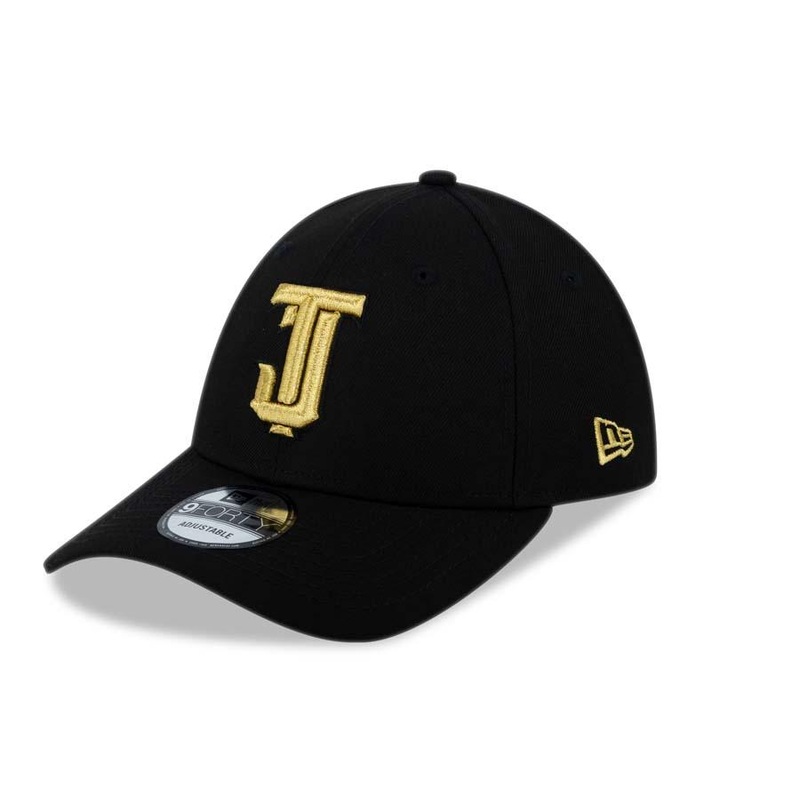 Toros de Tijuana New Era LMB 9FORTY 940 Adjustable Cap Hat Black Crown/Visor Metallic Gold Logo
