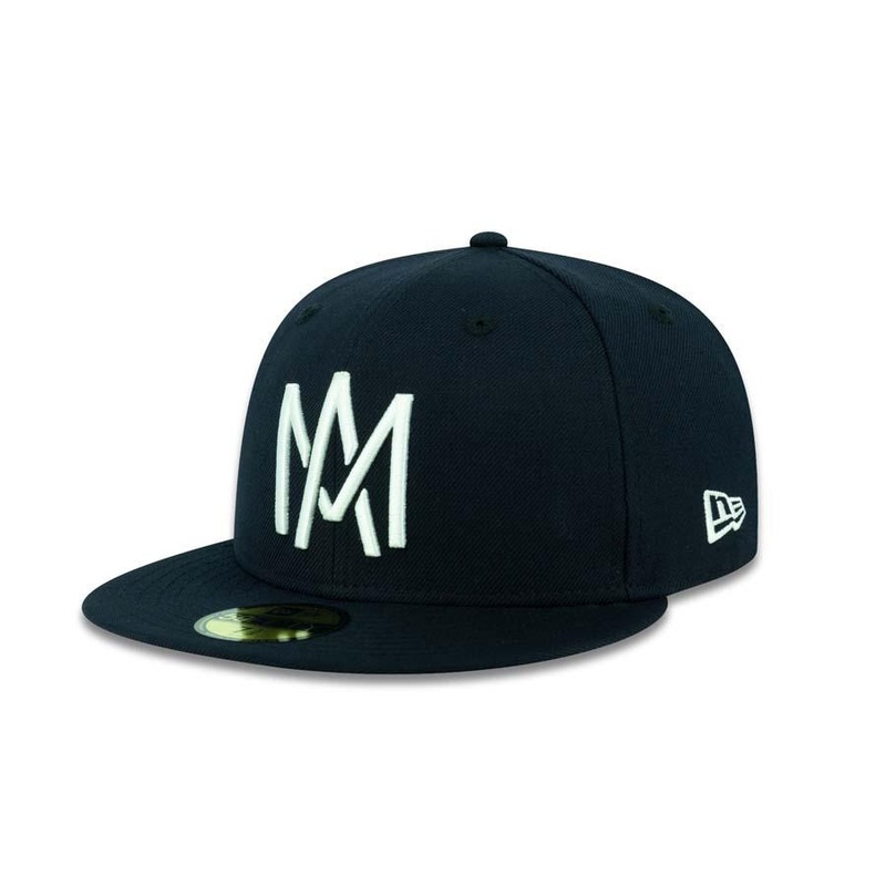 Aguilas de Mexicali New Era 59FIFTY 5950 Fitted Cap Hat Navy Crown/Visor White Logo