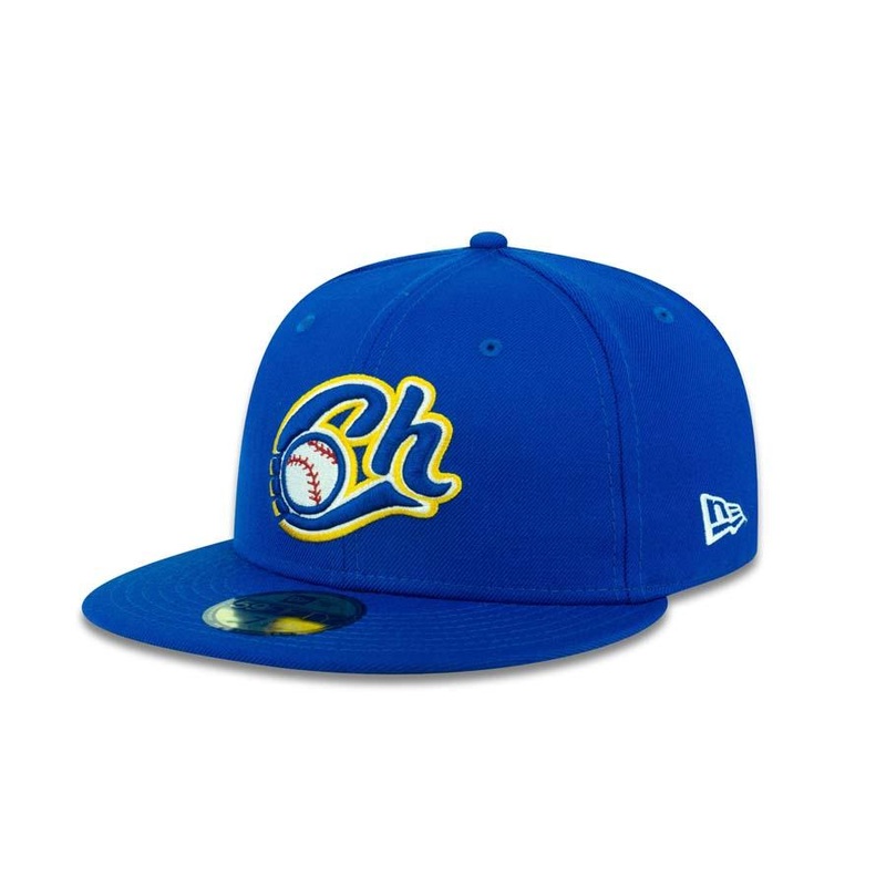 Charros de Jalisco New Era 59FIFTY 5950 Fitted Cap Hat Royal Crown/Visor Team Color Logo