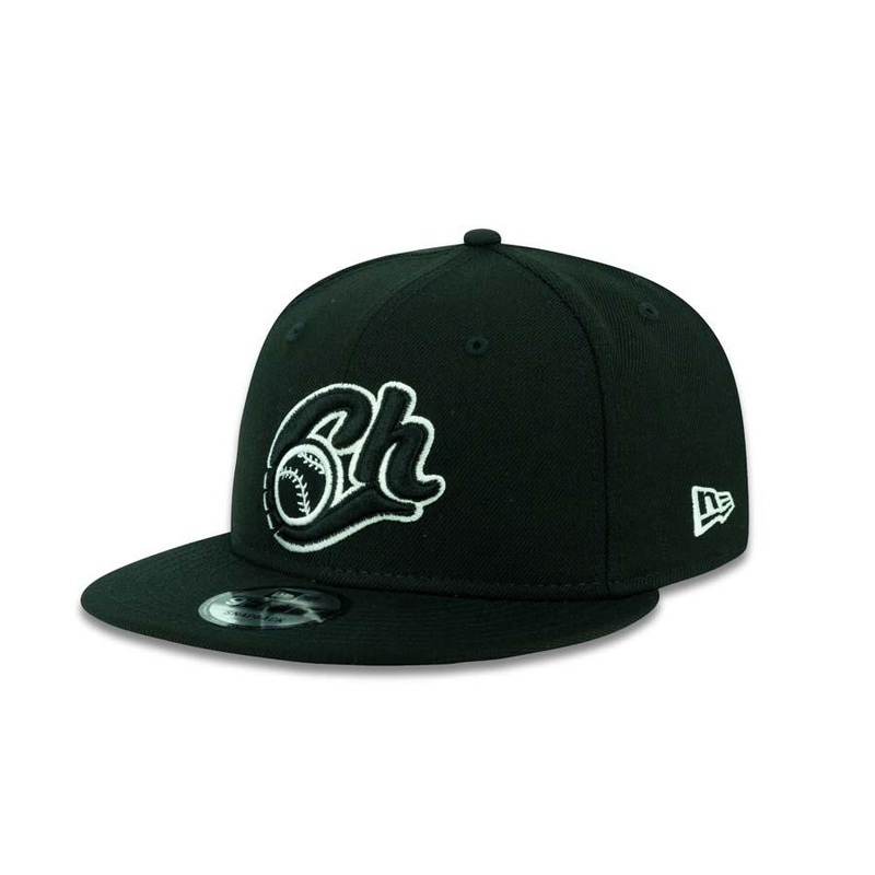 Charros de Jalisco New Era 9FIFTY 950 Snapback Cap Hat Black Crown/Visor Black/White Logo