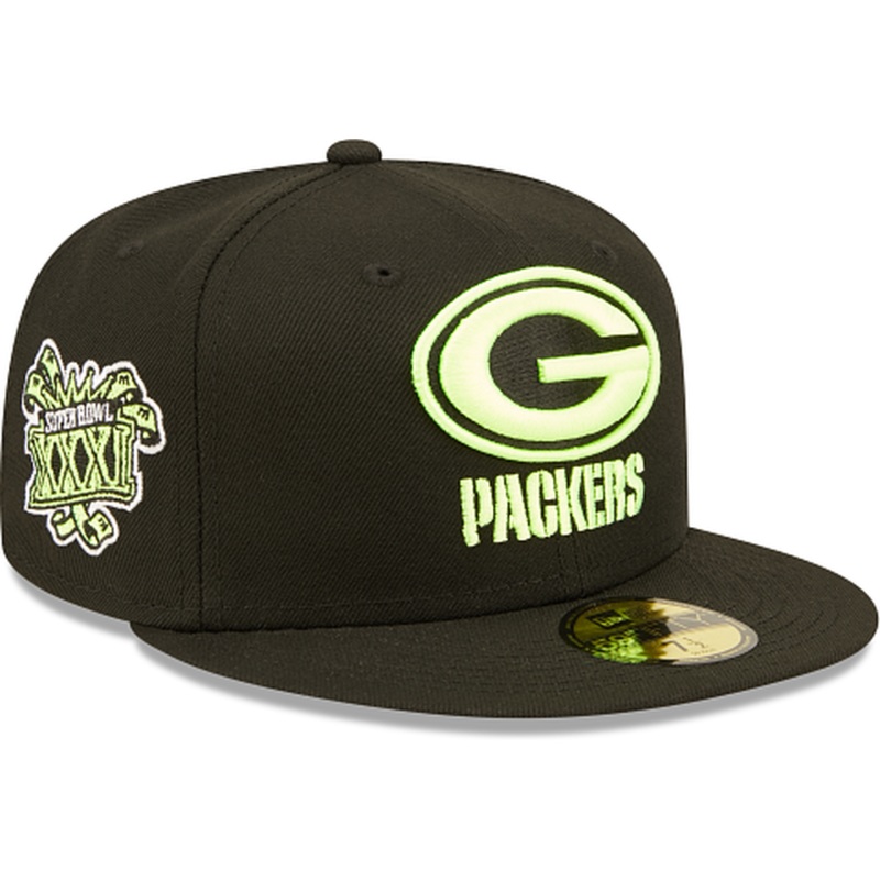 New Era Green Bay Packers Summer Pop Yellow 2022 59FIFTY Fitted Hat