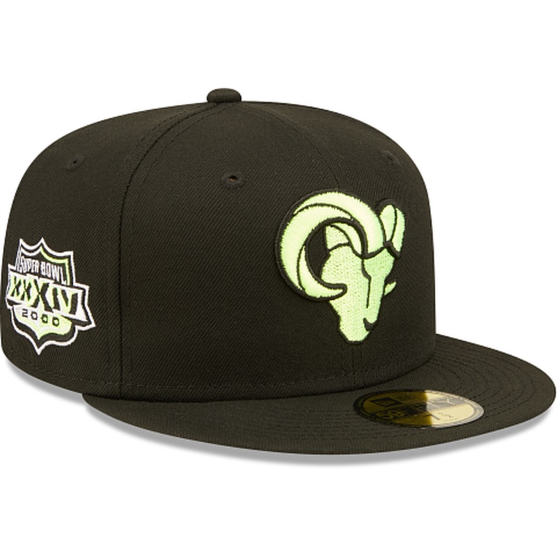 New Era Los Angeles Rams Summer Pop Yellow 2022 59FIFTY Fitted Hat