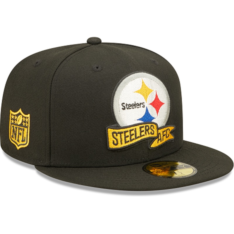 New Era Pittsburgh Steelers 2022 Sideline Black 59FIFTY Fitted Hat
