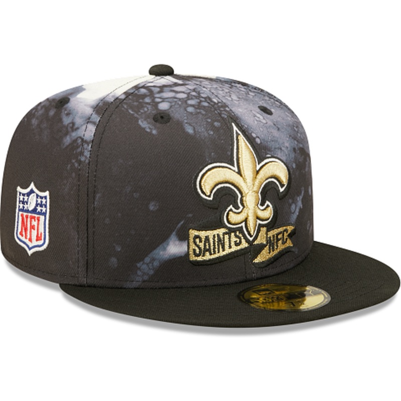 New Era New Orleans Saints 2022 Sideline Ink Dye 59FIFTY Fitted Hat