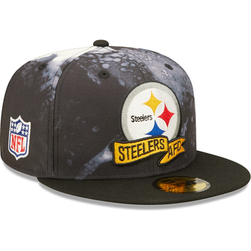 New Era Pittsburgh Steelers 2022 Sideline Ink Dye 59FIFTY Fitted Hat
