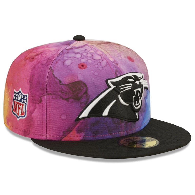 New Era Carolina Panthers NFL Crucial Catch 2022 Ink Dye 59FIFTY Fitted Hat
