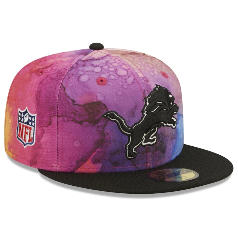 New Era Detroit Lions NFL Crucial Catch 2022 Ink Dye 59FIFTY Fitted Hat