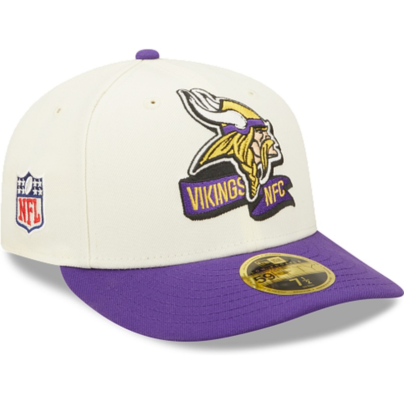 New Era Minnesota Vikings 2022 Sideline Low Profile 59FIFTY Fitted Hat