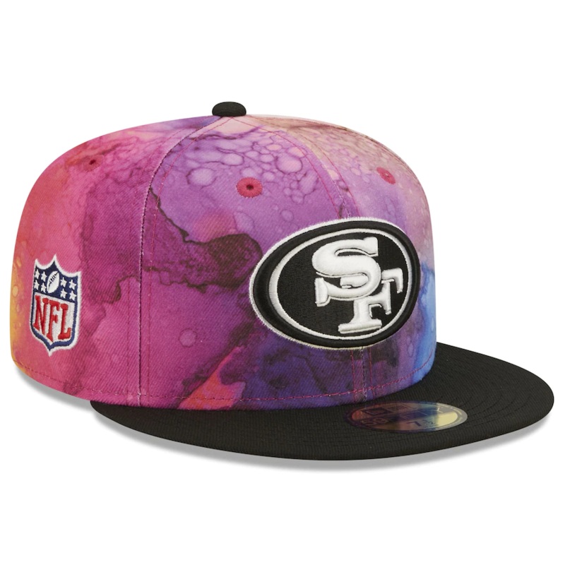 New Era San Francisco 49ers NFL Crucial Catch 2022 Ink Dye 59FIFTY Fitted Hat