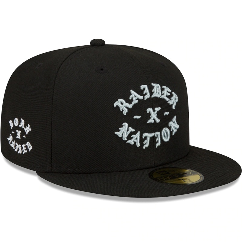New Era Las Vegas Raiders Black Born x Raised 59FIFTY Fitted Hat