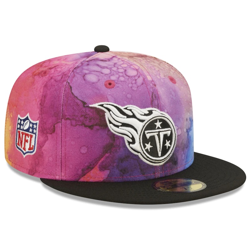 New Era Tennessee Titans NFL Crucial Catch 2022 Ink Dye 59FIFTY Fitted Hat