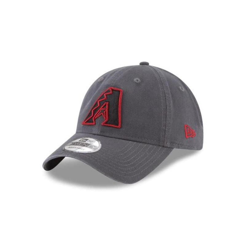Arizona Diamondbacks New Era MLB 9TWENTY 920 Adjustable Cap Hat Dark Gray Crown/Visor Black/Red Logo