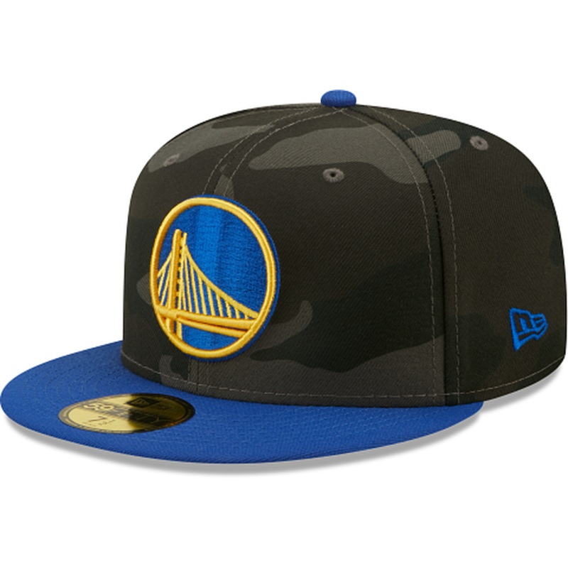 New Era Golden State Warriors Lifestyle Camo 59FIFTY Fitted Hat