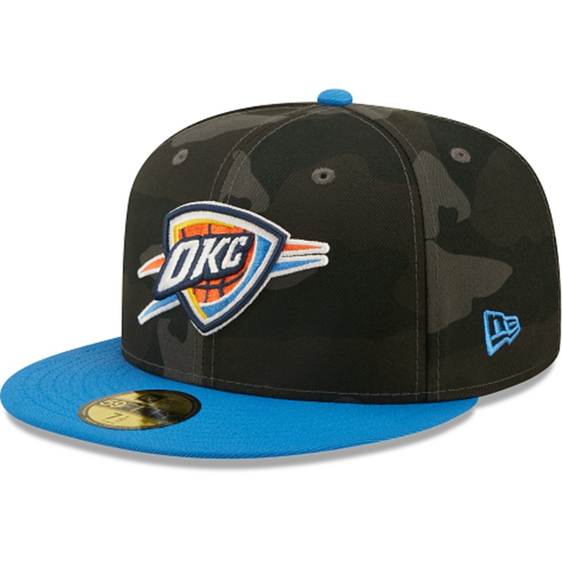 New Era Oklahoma City Thunder Lifestyle Camo 59FIFTY Fitted Hat