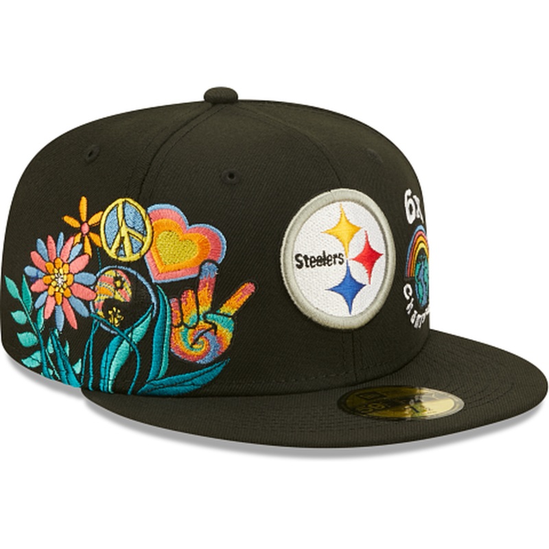 New Era Pittsburgh Steelers Groovy 2022 59FIFTY Fitted Hat