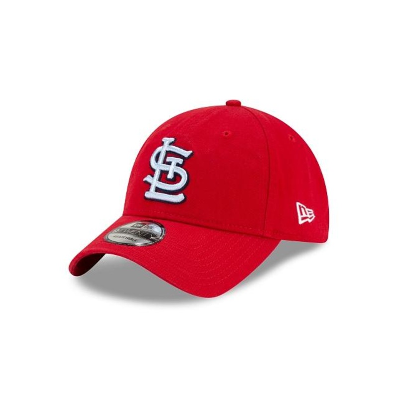 St. Louis Cardinals New Era 9TWENTY 920 Adjustable Cap Hat Team Color Red Crown/Visor Sky Blue/Black Logo (2020 Father’s Day)
