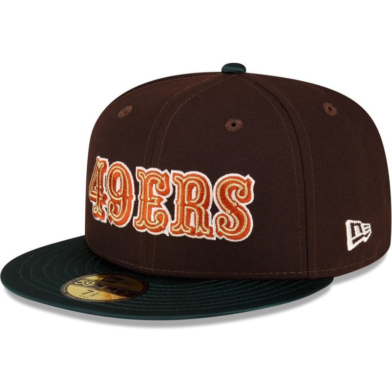 New Era Just Caps Green Satin San Francisco 49ers 2023 59FIFTY Fitted Hat